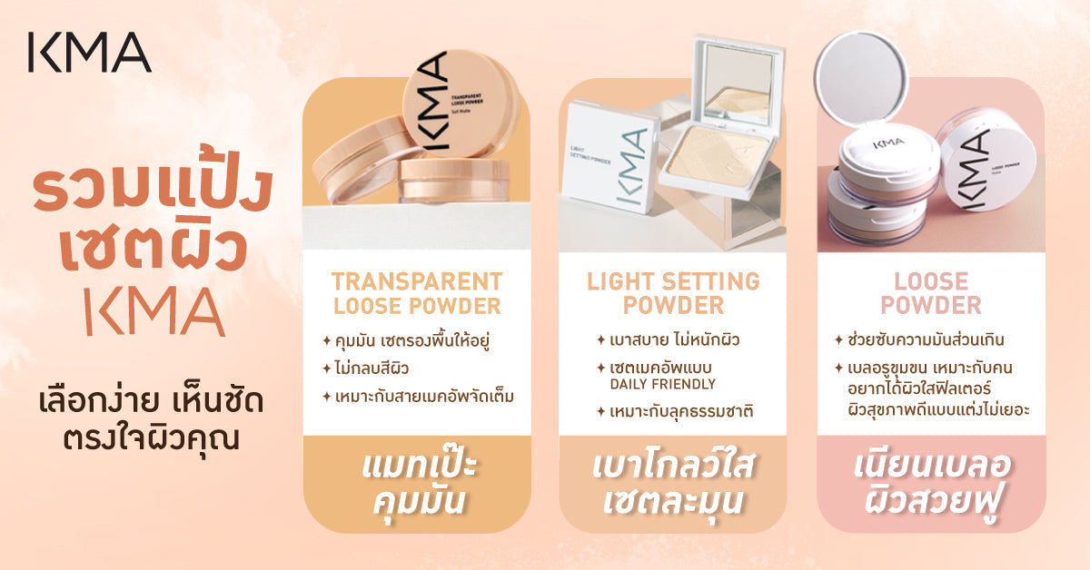 Flawless Skin, No Matter Your Type! KMA Offers Setting Powders Tailored to Your Desired Finish