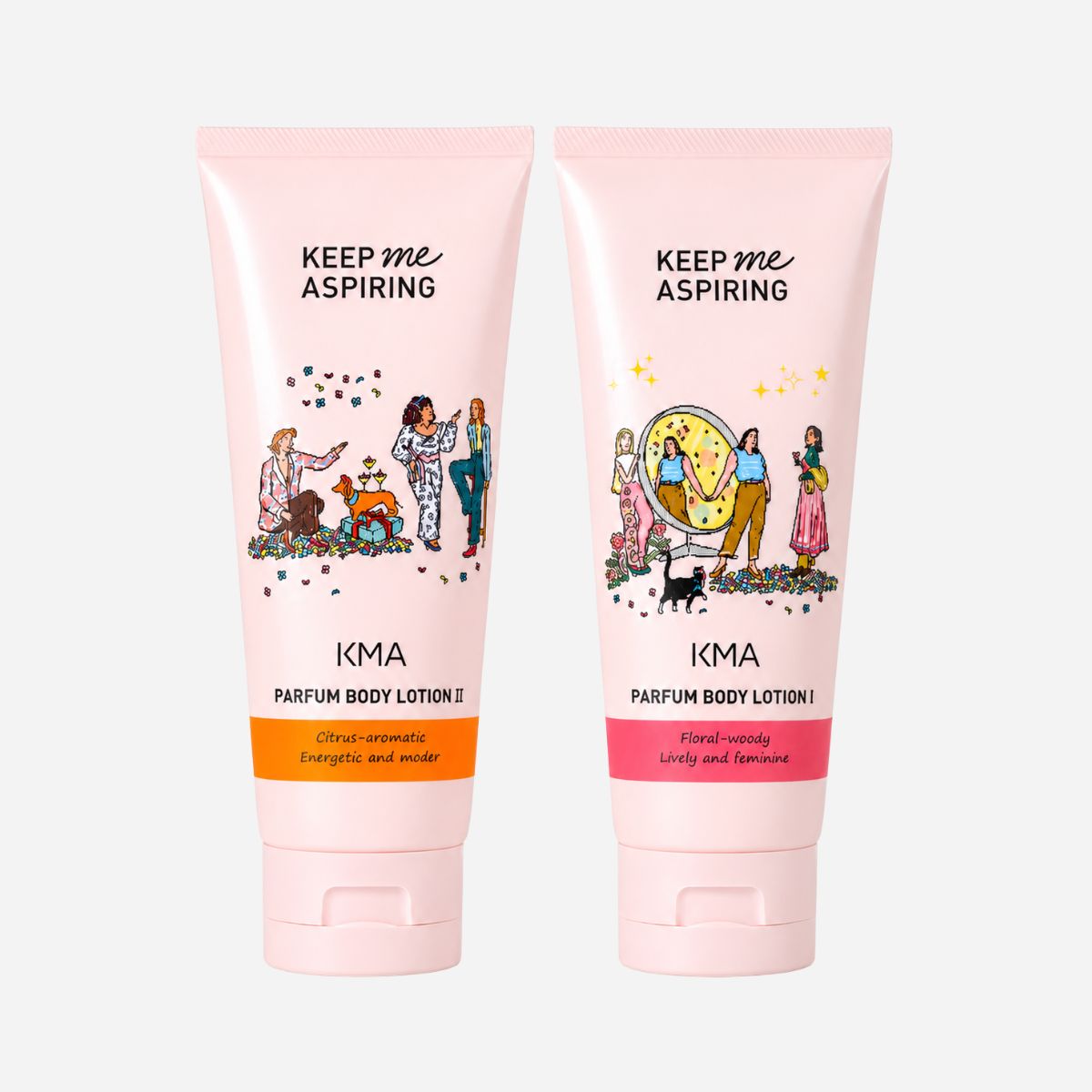 KMA Keep Me Aspiring Parfum Body Lotion โลชั่นน้ำหอมบำรุงผิวกาย เนื้อบางเบา 120 กรัม