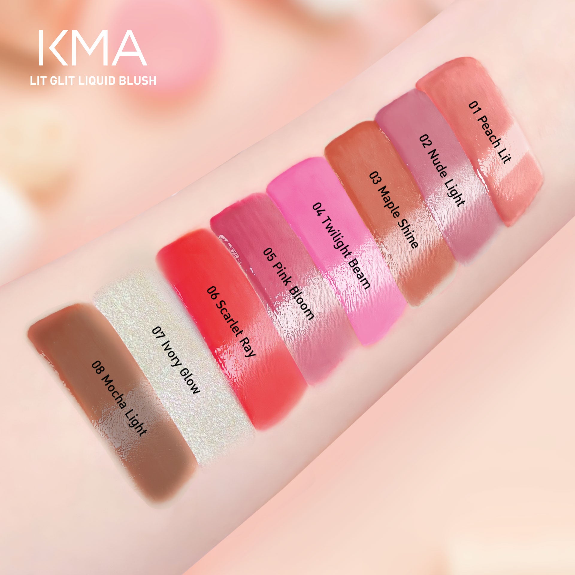 KMA Lit Glit Liquid Blush - KMA
