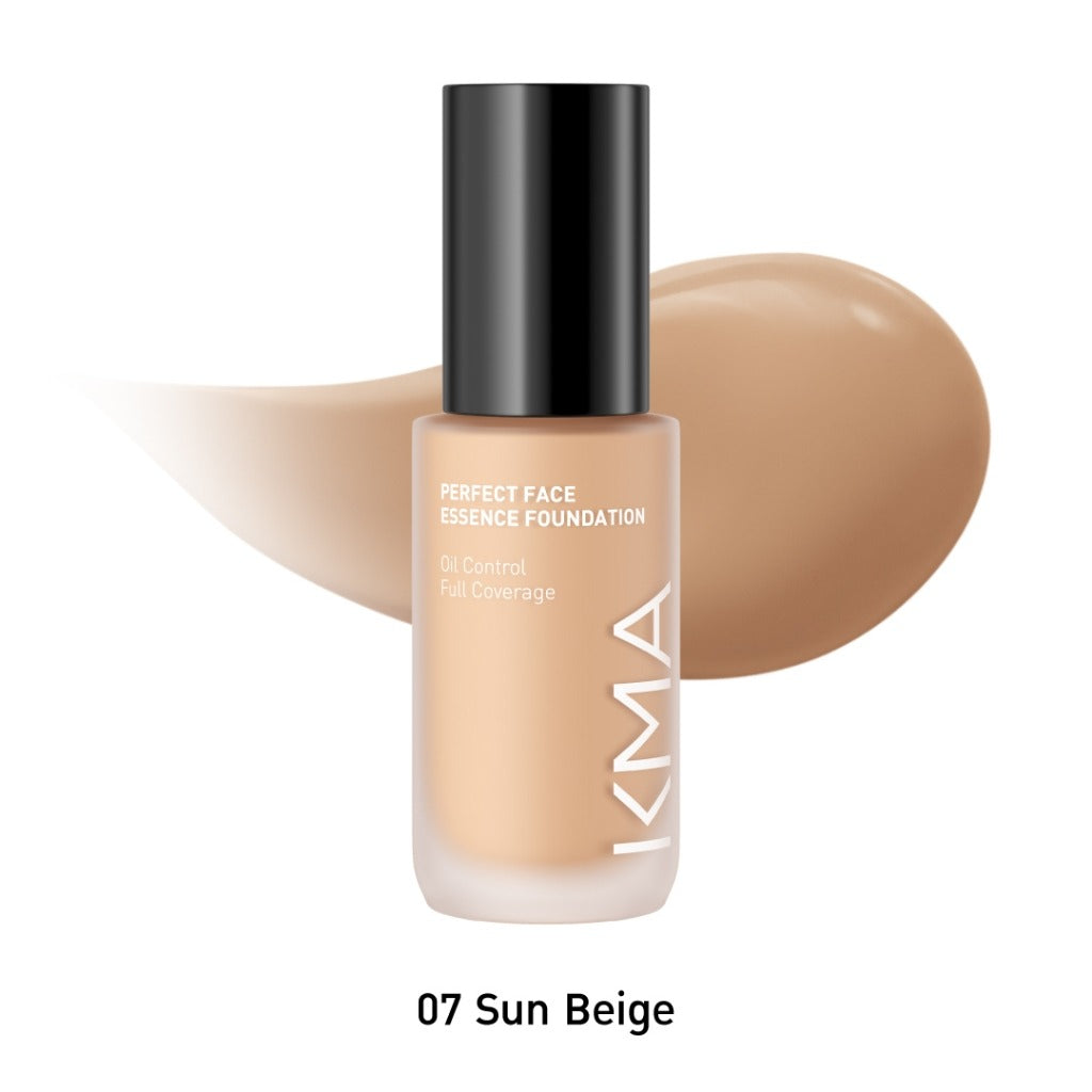 KMA Perfect Face Essence Foundation 30ml รองพื้นปกปิดขั้นเทพ Sun Beige