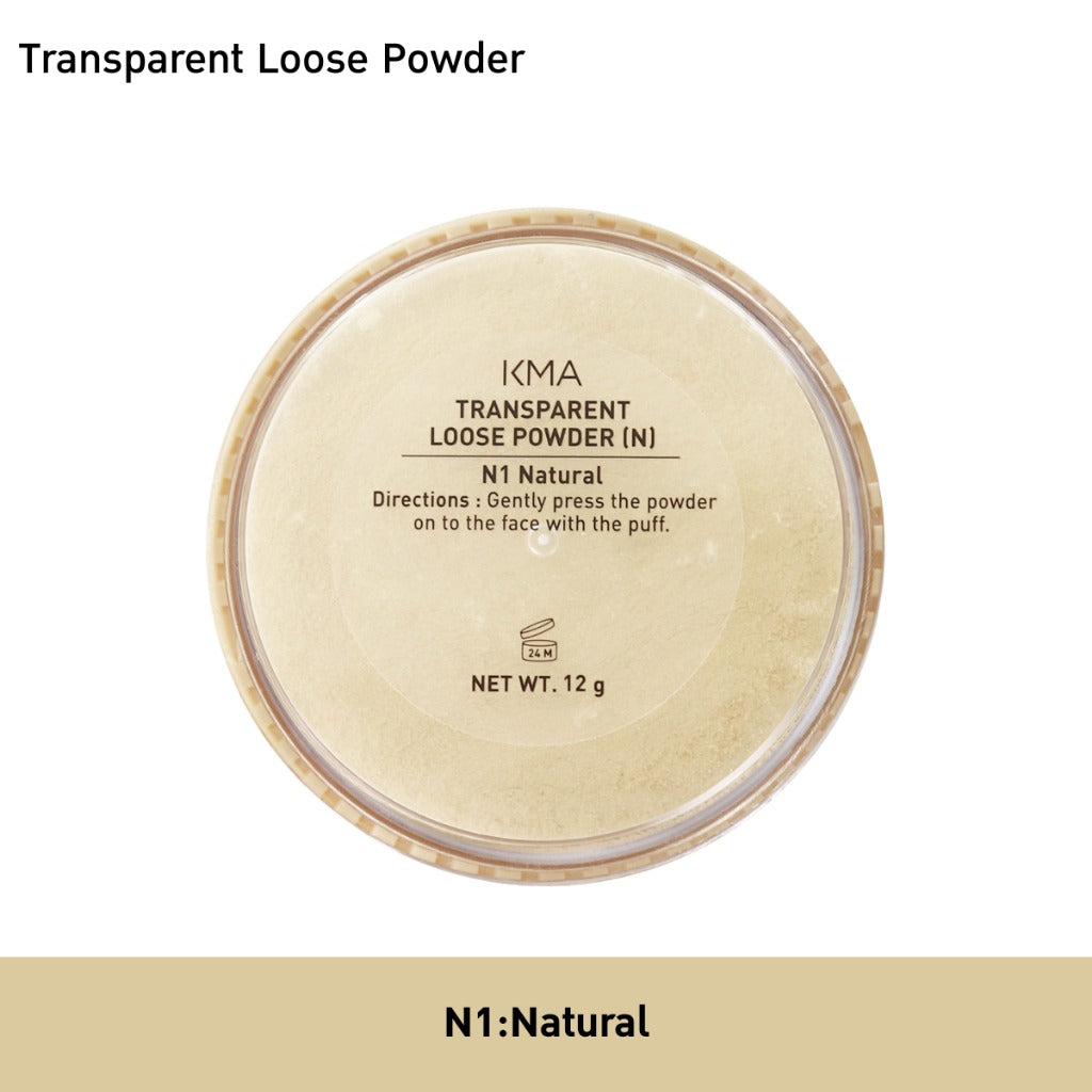 KMA Transparent Loose Powder 12g แป้งฝุ่นโปร่งแสง เซตผิวเนียน Natural