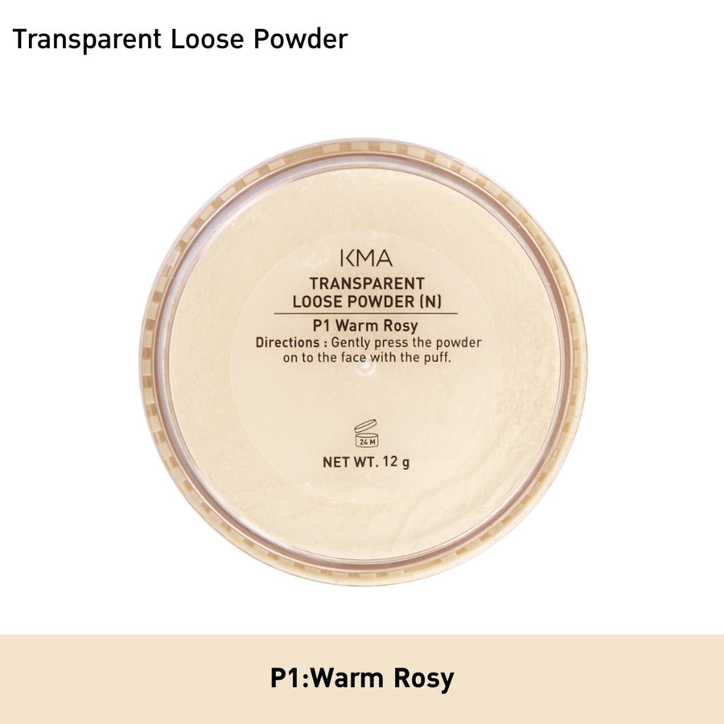 KMA Transparent Loose Powder แป้งฝุ่นโปร่งแสงช่วยเซตเมคอัพ Warm Rosy