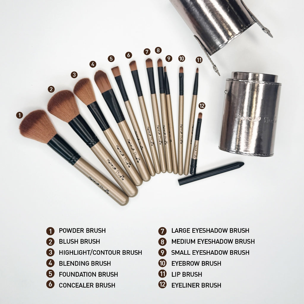 KMA Make Up Studio Pro Brush Set (12 pieces) - KMA